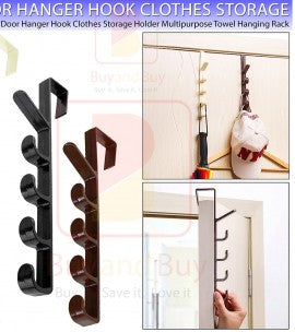Door Hook Hanger pair of five in one set