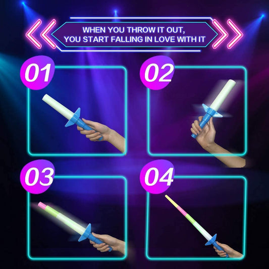 Lighting Plastic Sword For kids they are pair of five in one set