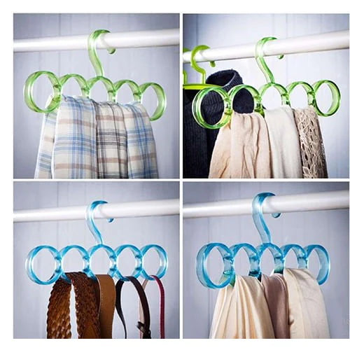 5 ring scarf hanger 5 piece in one set