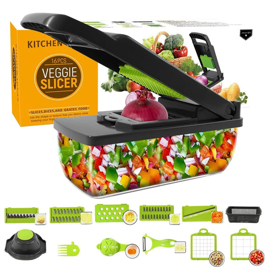 Multifunctional Vegi Selicer 16 in 1 set