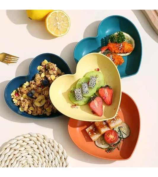 10 Pcs Heart Shape Plate Sets
